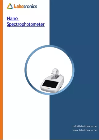 Nano-Spectrophotometer