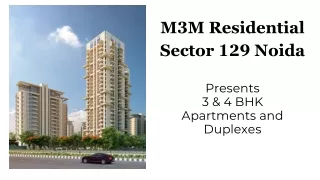 M3M Apartments In Noida, E-brochure