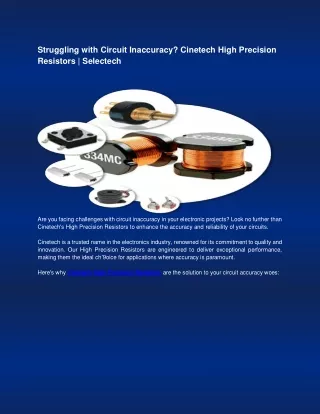 Struggling with Circuit Inaccuracy Cinetech High Precision Resistors SelectechPDF_ 1-2