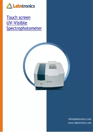 Touch-screen-UV-Visible-Spectrophotometer