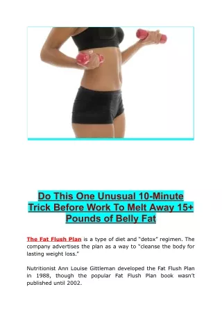Melt Away 15  Pounds of Belly Fat