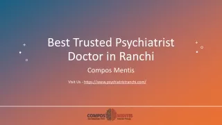 Best Trusted Psychiatrist Doctor in Ranchi - Compos Mentis