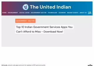Govt Apps In India
