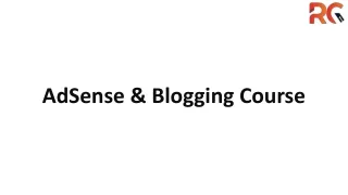 Adsense & Blogging Course  training institute in Hyderabad
