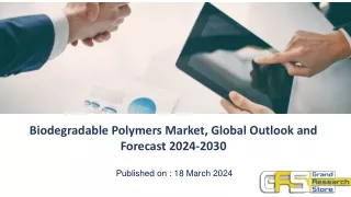 Biodegradable Polymers Market, Global Outlook and Forecast 2024-2030