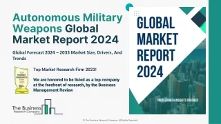Autonomous Military Weapons Market Size, Trends And Industry Report To 2024-2033