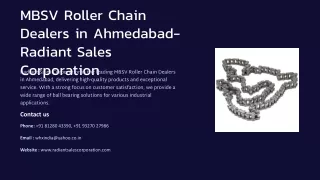 MBSV Roller Chain Dealers in Ahmedabad, Best MBSV Roller Chain Dealers in Ahmeda