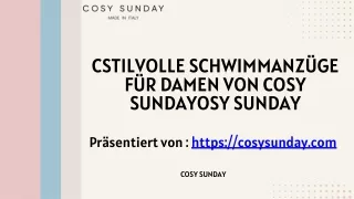 CStilvolle Schwimmanzüge für Damen von COSY SUNDAYOSY SUNDAY