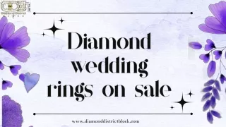 Diamond wedding rings on sale