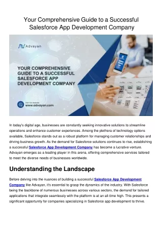 Your Comprehensive Guide to a Successful Salesforce App Development Company (1)