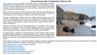 Experience Estero Americano Beach: Nature's Retreat in Bodega Bay, California