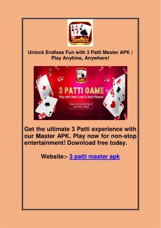 3 patti master apk