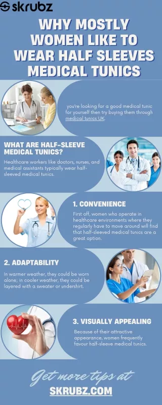 WHY MOSTLY WOMEN LIKE TO WEAR HALF SLEEVES MEDICAL TUNICS