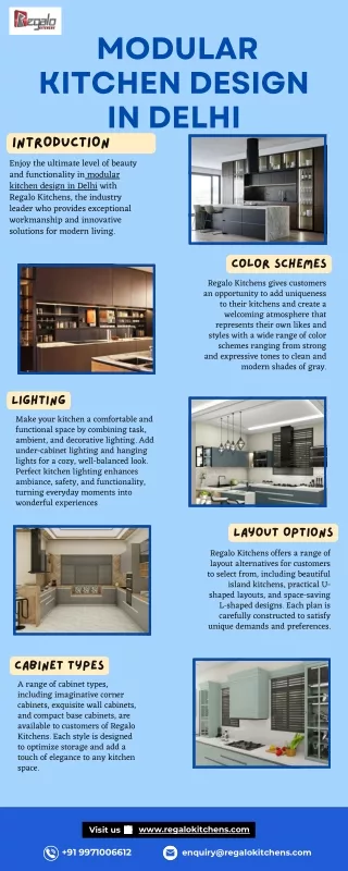 Modular Kitchen Design in Delhi | Regalo Kitchens