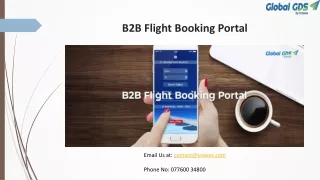 B2B Flight Booking Portal