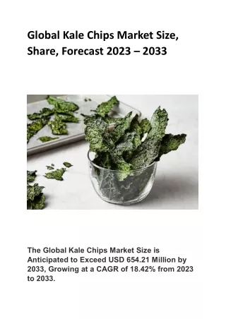 Global Kale Chips Market