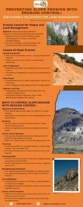 Preventing Slope Erosion With Erosion Control Sustainable Solutions for Land Management INFO
