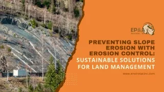 Preventing Slope Erosion With Erosion Control Sustainable Solutions for Land Management