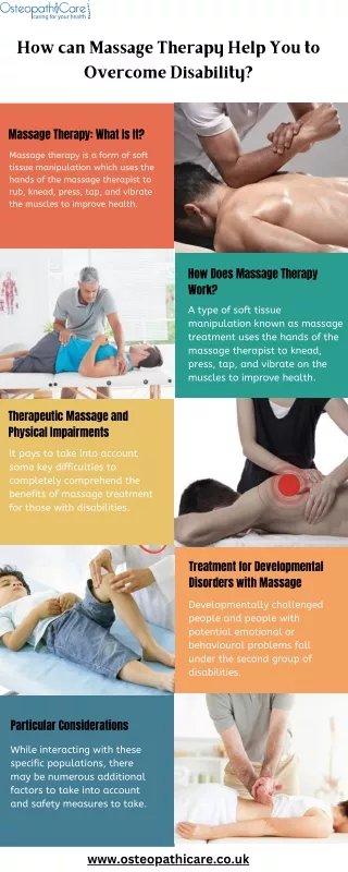 How can Massage Therapy Help You to Overcome Disability