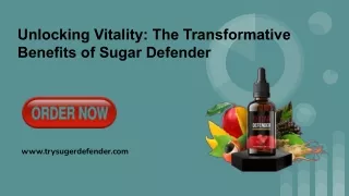 Experience the Power of Sugar Defender: Regulate Blood Sugar Naturally