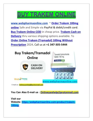 Buy Trakem Online