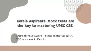 _Kerala Aspirants_ Mock tests are the key to mastering UPSC CSE - Tips From Best Civil Service cademy In Kerala