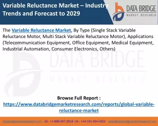 Variable Reluctance Market