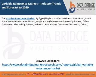 Variable Reluctance Market