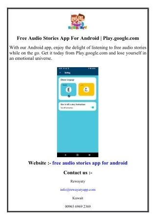 Free Audio Stories App For Android  Play.google.com