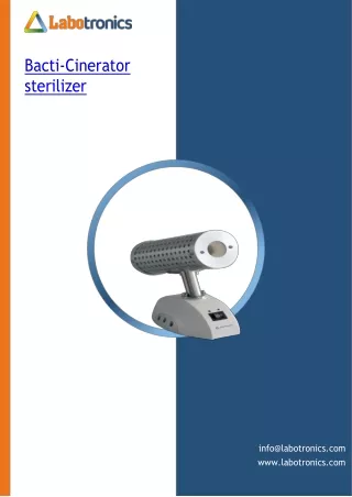 Bacti-Cinerator-sterilizer