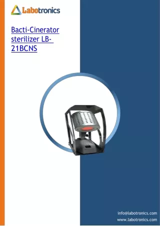 Bacti-Cinerator-sterilizer-LB-21BCNS
