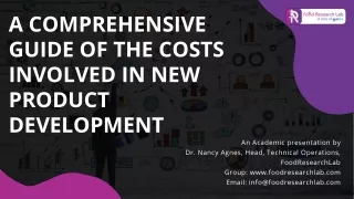 A comprehensive guide of the Costs involved in New Product Development