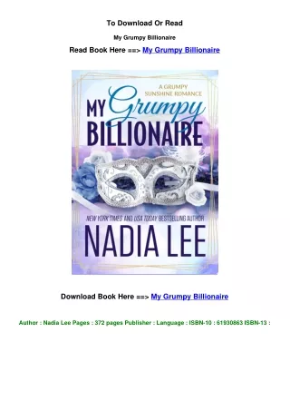 download epub My Grumpy Billionaire By Nadia Lee