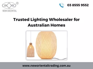 Trusted Lighting Wholesaler for Australian Homes