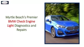 Myrtle Beach's Premier BMW Check Engine Light Diagnostics and Repairs