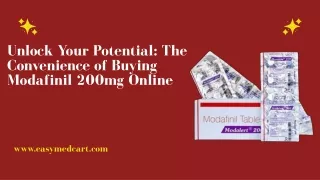 Unlock Your Potential The Convenience of Buying Modafinil 200mg Online