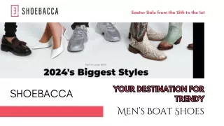 ShoeBacca: Your Destination for Trendy Men’s Boat Shoes