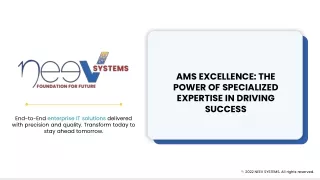 AMS Excellence_ The Power Of Specialized Expertise In Driving Success