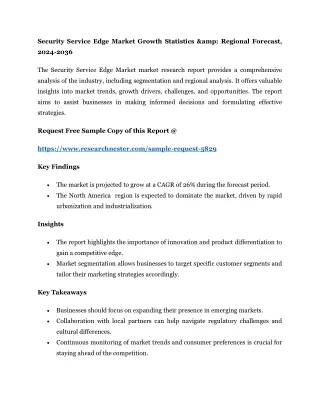 Security Service Edge Market Growth Statistics &amp; Regional Forecast,2024-2036