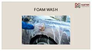 foam wash services in miyapur,hyderabad
