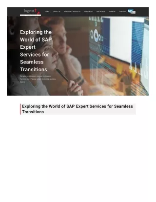 Exploring the World of SAP Expert Services for Seamless Transitions