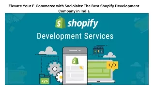 Shopify Development Company in India