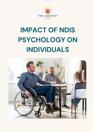 Impact of NDIS Psychology on Individuals