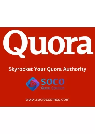 QuoraQuikBoost: Turbocharge Your Profile with Sociocosmos
