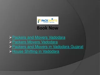 Hire Top Packers And Movers in Vadodara