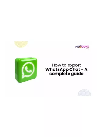 How To Export WhatsApp Chat  A Complete Guide