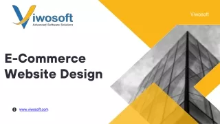 Beginner's Guide to E-Commerce Website Design