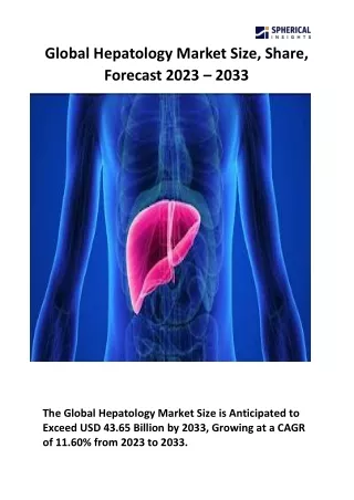Global Hepatology Market Size