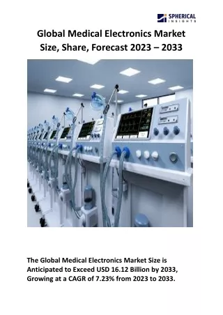 Global Medical Electronics Market Size