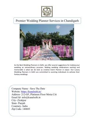 Event Planner in Chandigarh